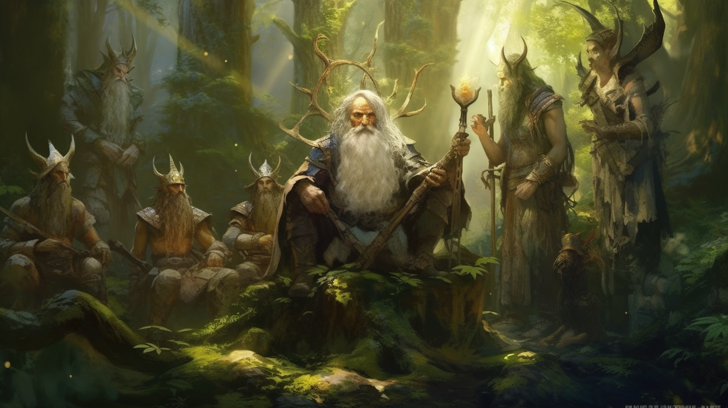 mythical beings elves dwarves