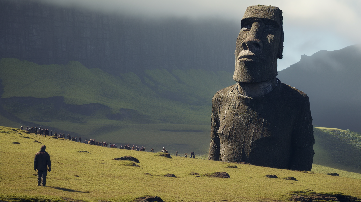 easter island giant beings
