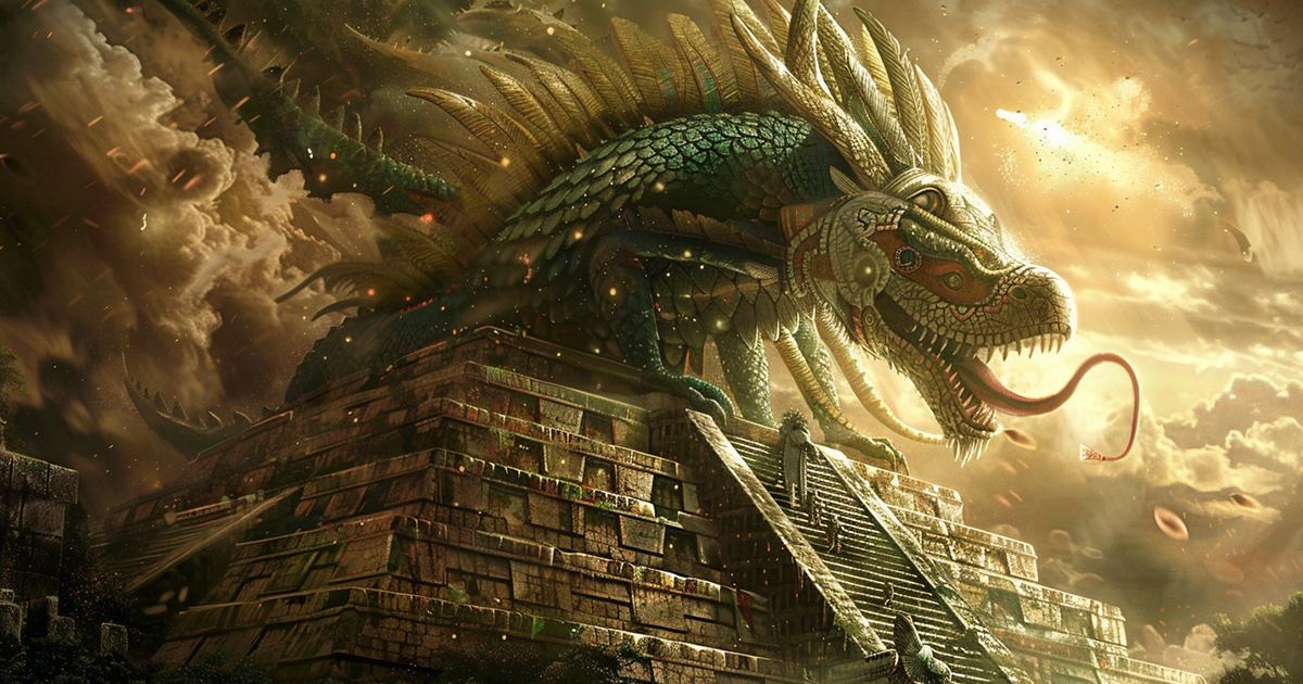 mayan myth kukulkan feathered serpent